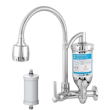 Imagem de Torneira de Cozinha Gourmet com Filtro de Água Bica Flexível 2 Jatos ABS 2167 C70