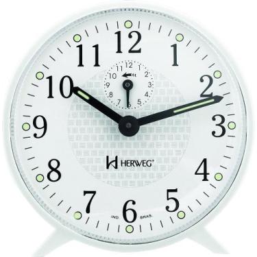 Imagem de Relogio Despertador Herweg 2220 Mecânico a Cordas
