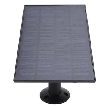 Imagem de CARREGADOR DO PAINEL SOLAR DE 8W PARA CAMERAS DE SEGURANÇA AO ANTERAÇÃO, IP66 PROVA DE ÁGUA USB C PAINEL SOLAR DE MONTA (Preto)