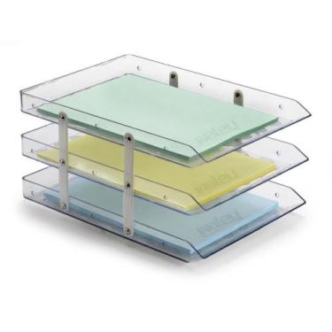 Imagem de Caixa de Correspondência Tripla Fixa Cristal - Waleu