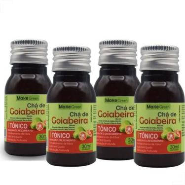 Imagem de kit 04 Tônico Chá de Goiabeira 60ml - Crescimento Capilar  - Make Gree