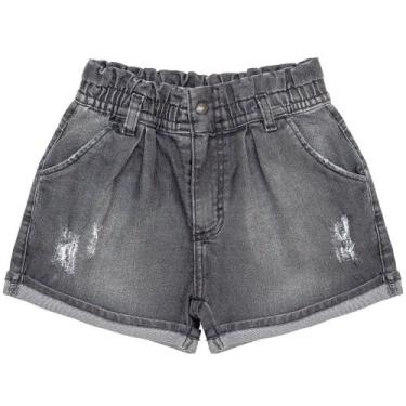 Imagem de Shorts Juvenil Look Jeans Clochard Black, Preto, 8