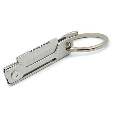 Imagem de K20 TOOLS Abridor de caixa de chaveiro – feito de aço inoxidável – Ferramenta de corte de pacote pequeno e seguro (chaveiro nº 1)