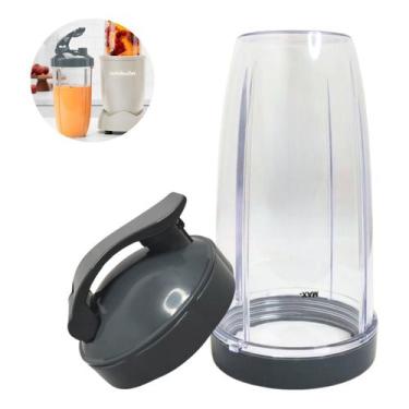 Imagem de Copo Médio 700ml com Tampa Fliptop Para Modelo Nutribullet Transporte 
