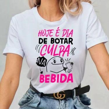 Imagem de Blusinha Estampada Carnaval 2025 Culpa da bebida Frases Engraçadas - l