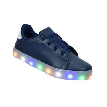 Imagem de Tênis Infantil Masculino De Led Casual Confortável Estiloso Básico Cad