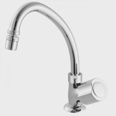 Imagem de Torneira para Cozinha de Mesa Bica Móvel 1173 C 40 Domus Meber Metais Cromado