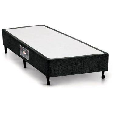 Imagem de Cama Box Base Castor Lux Chenile Black Solteiro - 78x188x27