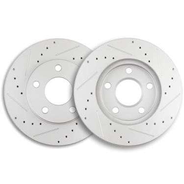 Imagem de ECCPP 55040 2 peças de rotores de freio a disco ventilados dianteiros adequados para Chevrolet para clássico 2004-2005, para Chevrolet para Malibu 1997-2003, para Oldsmobile para Alero 1999-2004