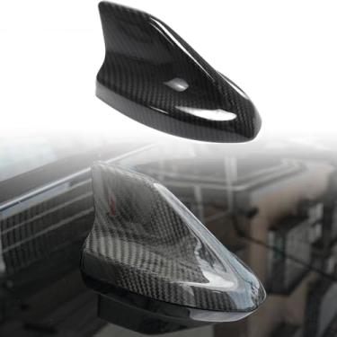 Imagem de Jogon Cobertura de antena de barbatana de tubarão de fibra de carbono seco para Ford Mustang Dark Horse GT S650 2021 2022 2023 2024 cobertura decorativa de base aérea de telhado
