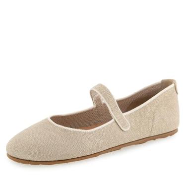 Imagem de Aerosoles Sapatilha feminina Mary Jane de malha Perry, Malha metálica dourada, 10 Wide