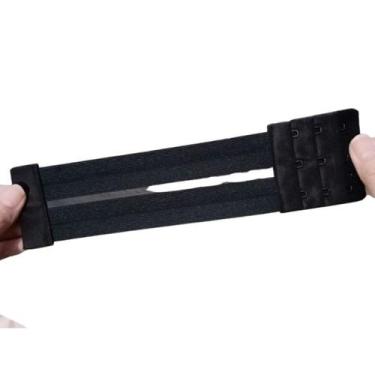 Imagem de Kit 3 Extensores Elásticos de Soutien 23 X 5,5 CM 3 Ganchos Trânsparen