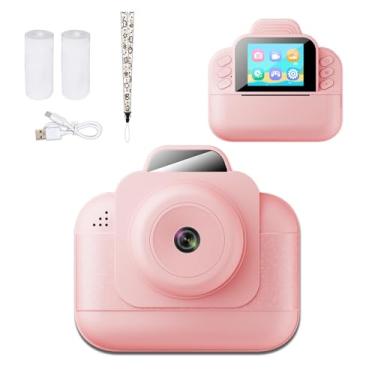 Imagem de Câmera Infantil Impressão Instantânea, Câmera Instantânea de 1080p para Crianças Com Tela de 2,4 Polegadas, Câmeras de Vídeo Digital Selfie para Criança, Brinquedos de Presentes