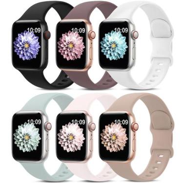 Imagem de Pulseiras esportivas compatíveis com Apple Watch, pacote com 6 AMSKY