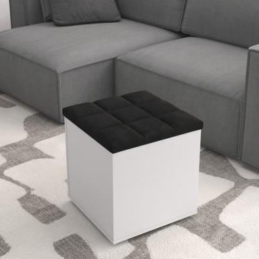 Imagem de Puff Baú Suede Organizador Decorativo Para Sala Quarto Escritório  Pek