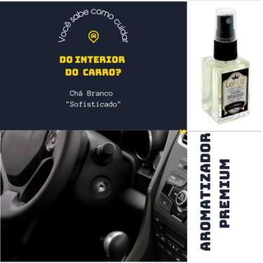 Imagem de Aromatizador de Carro Perfume Premium Chá Branco LohLiz 30ml Frasco de