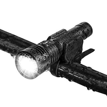 Imagem de Lumintop B01 Luz de bicicleta USB C, farol recarregável para ciclismo noturno, farol de bicicleta antirreflexo de 850 lúmens com alcance de 216 m, ciclismo de estrada e farol MTB, aviso de baixa