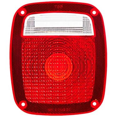 Imagem de Crown Automotive Lente traseira elétrica, iluminação e corpo, vermelha, branca