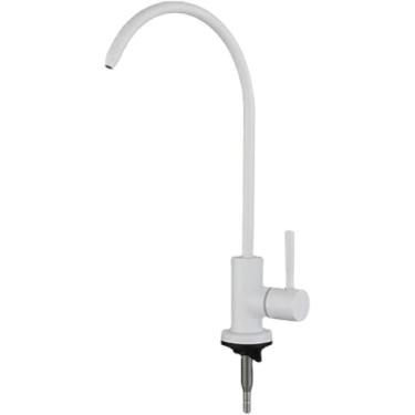 Imagem de Torneira De Filtro De água,torneira De Cozinha Gooseneck Torneira De água Potável Fria única Torneiras De Pia De Cozinha, White