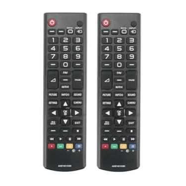 Imagem de 2 peças ALLIMITY AKB74915380 AKB74915389 controle remoto de substituição compatível com LG Full HD 1080P LED TV 55UH7700 50IN5400 AKB74915387 55LA690V 42PN450B 47IN5400 42PN450 0B