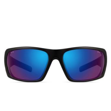 Imagem de Enchroma Óculos - Panorâmico - Óculos de correção e aprimoramento de cor para uso externo para daltonismo alemão e protan, Preto fosco, Large