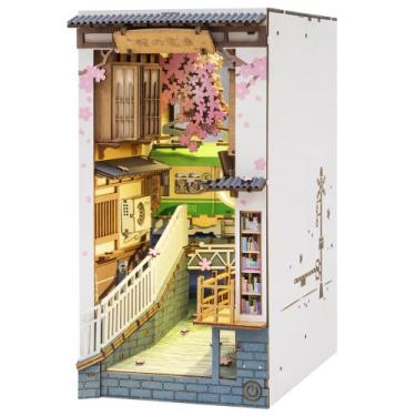 Imagem de Suporte para livros decorativo ROBOTIME DIY Book Nook Kit Sakura Tram