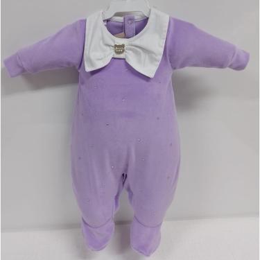 Imagem de Macacão Plush Luxo Bebê Menina Inverno Lessa Kids Rf B9063-Feminino