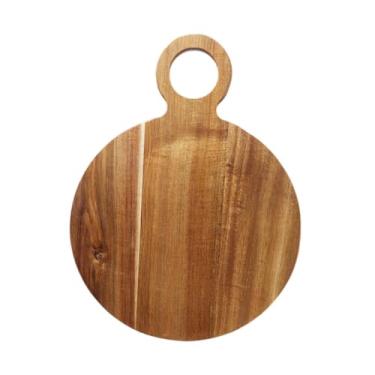 Imagem de WeiLaiKeQi Tábua de corte, tábua de pão de madeira, de corte para pizza, vegetais, bife, pão