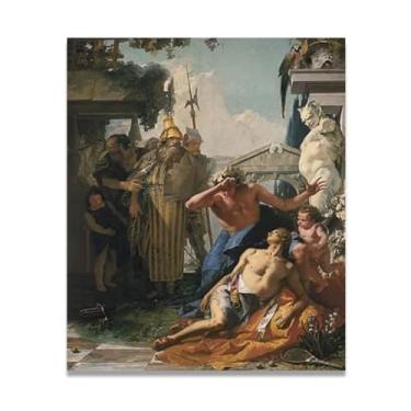 Imagem de A Morte de Hyacinthus Giovanni Battista Tiepolo Impressão em tela – Obra-prima rococó barroca, pintura escolar de Veneza, pintura a óleo decorativa para galeria doméstica 30 x 36 cm