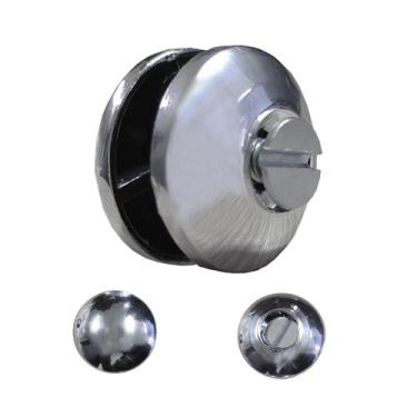 Imagem de 50 Botão Duplo Para Vitrine Padaria Vidro 4mm plástico ABS - Desicon