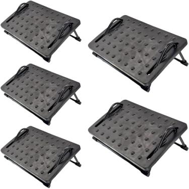 Imagem de 5x Apoio de Pés Ergonômico Para Uso Profissional com Regulagem Descanso