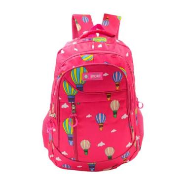 Imagem de Mochila Feminina Infantil Escolar Passeio Reforçada Sports WL8905, Ros