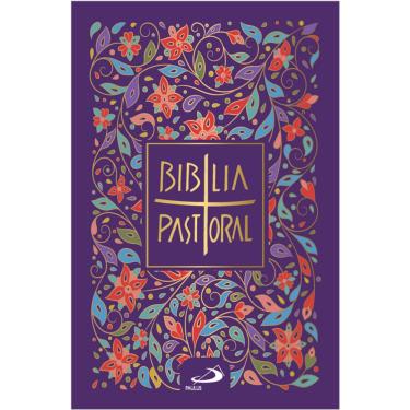 Imagem de Nova Biblia Pastoral Media Cristal Floral Branco