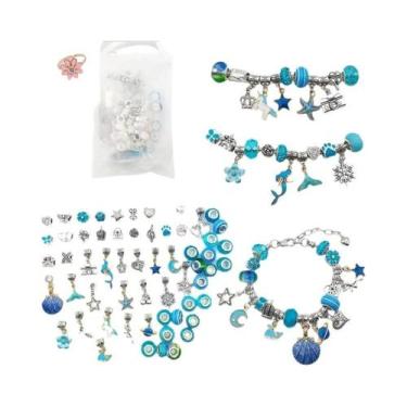Imagem de Kit De Bijuterias DIY Para Meninas, Conjunto De Miçangas Para Pulseira