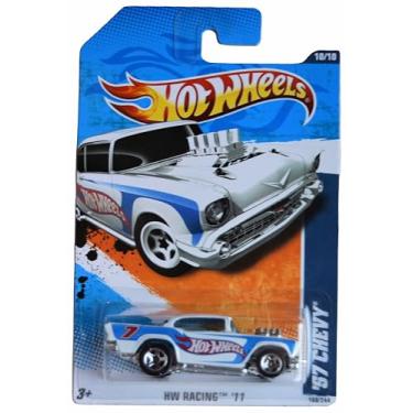 Imagem de Hot Wheels '57 Chevy, HW Racing '11 10/10 [White/Blue] 160/244