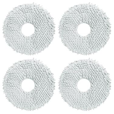 Imagem de HUAYUWA Kit de acessórios para aspirador de pó compatível com Xiao-Mi C101/X20 (não para X20 Max/X20 Pro/X20+), peças de substituição de aspirador de pó robô vassoura (4 panos de pano de limpeza de
