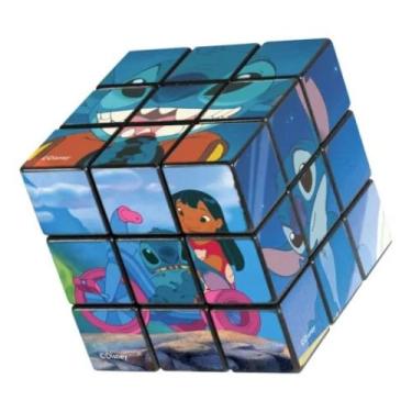Imagem de Cubo Mágico 3x3 5,5cm Temático do Stitch – Diversão Garantida e Estímulo ao Raciocínio