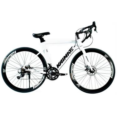Imagem de Bicicleta Speed Aro 700 Bike 16 Vel Marchas AeroEdge Freio a Disco Quadro Alumínio Resistente Leve Cor Branco - WCT FITNESS