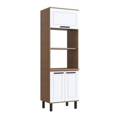 Imagem de Paneleiro Forno 3 Portas 217cm X 70cm Provençal Jequitiba/Branco