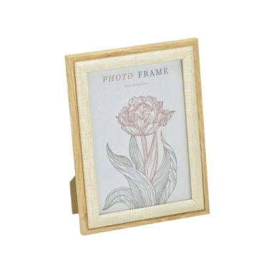 Imagem de Porta retrato 13x18cm mdf e vidro bege e marrom espressione