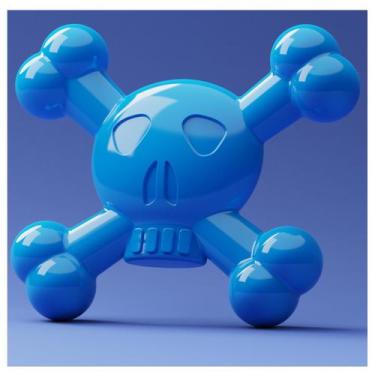 Imagem de Brinquedo para mastigar para cães BLESQU, osso de nylon indestrutível 