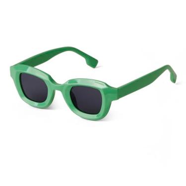 Imagem de Moda Laranja Grosso Óculos de Sol Feminino Masculino Óculos de Sol Coloridos da Moda, C3, Tamanho Único