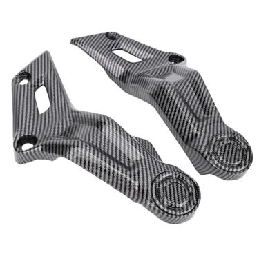 Imagem de GOTOTOP Tampa de Guarda de Molduras de Motocicleta, 1 par de Falhas de Falhas de Quadro Painel de Carenagem Motor de Fada de Capota de Capota para MT-07 FZ-07 2021-2023 (Estilo de fibra de carbono)