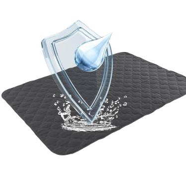 Imagem de Alsunny Protetores De Cama Reutilizáveis Para Hospitais, Incontinência, 36 X 52", Crianças Que Fazem Xixi Na Cama, Adultos, À Prova D'Água E Laváveis, Idosos, Urinar Animais Estimação