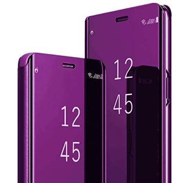 Imagem de Capa de couro flip compatível com Samsung Galaxy S22 Ultra 5G transparente S-View capa à prova de choque com suporte capa protetora antiarranhões para Samsung S22 Ultra 5G