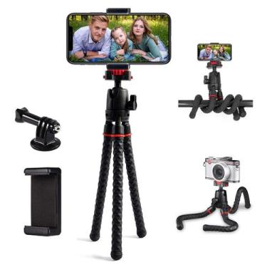 Imagem de Tripé LINKCOOL Phone Tripé com rotação de 360 para iPhone/smartphone