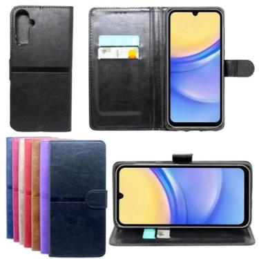 Imagem de Capa Proteção Capinha Carteira Para Galaxy A15 M15 Flip Case - Mustang