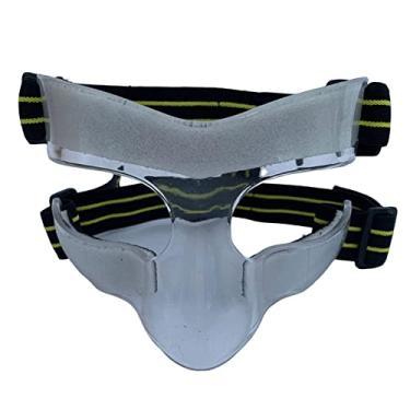 Imagem de Pegciuho Protetor Facial para Nariz Quebrado, Máscara de Basquete, Protetor Facial com Tira Elástica Ajustável, Máscara Facial Esportiva para Jovens E Adultos, Preto amarelo, 15,5 cm x 9,5 cm