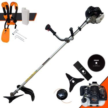 Imagem de Roçadeira Multifunções Anmax CG430B Motor 2 Tempos 43cc 12.000rpm 1,7HP de Potência Com Carretel e Faca 2 Pontas + Faca 3 Pontas + Faca 80 Dentes