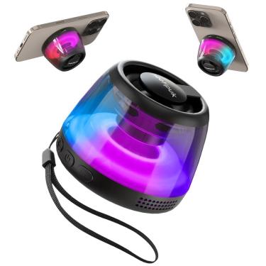 Imagem de Alto-falante Bluetooth Heetipuk Magnetic com suporte para celular